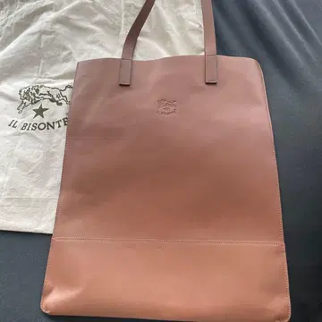 IL BISONTE 브라운 가죽 토트백