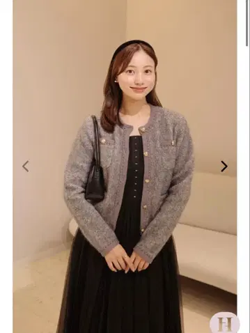 Her lip to Clarimond Bouncy Knit Jacket