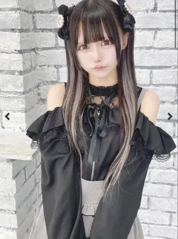 [ MA*RS ] 어깨 트임 프릴 슬라이더 블라우스 F 사이즈