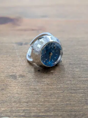 SEIKO 시계형 반지 블루