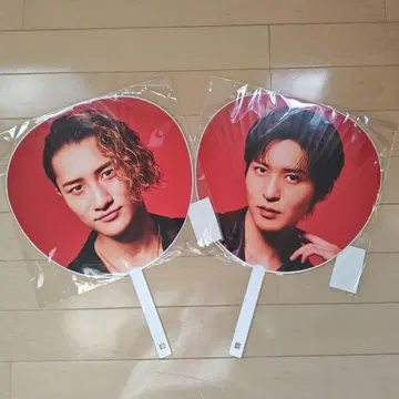 SnowMan 이와모토 히카루 메구로 렌 부채 2장 세트