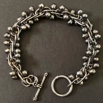 빈티지 멕시코 실버 펄 DNA 팔찌