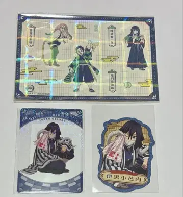 귀멸의 칼날 코코카라 파인 이쿠로 오바나이 클리어 카드 스티커