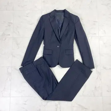새상품급 언타이틀 셋업 수트 자켓 슬랙스 네이비0*LD325