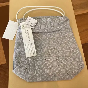 [ 나카가와 마사시치 상점 ] 린넨 꽃 자수 토트백