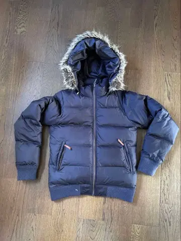 컬럼비아 다운 자켓 브라운