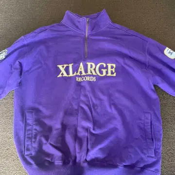 XLARGE RECORDS 보라색 집업 트레이닝복