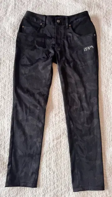 MARK&LONA 블랙 카모플라쥬 팬츠 36