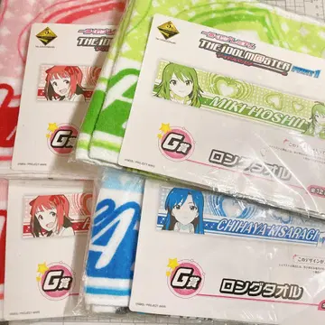 아이돌 마스터 제일복권 프리미엄 롱 타월 세트