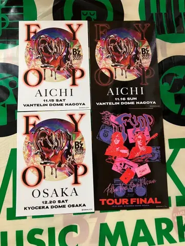 B'z 스티커 FYOP 투어 굿즈
