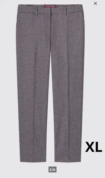 테이퍼드 팬츠 체크 무늬