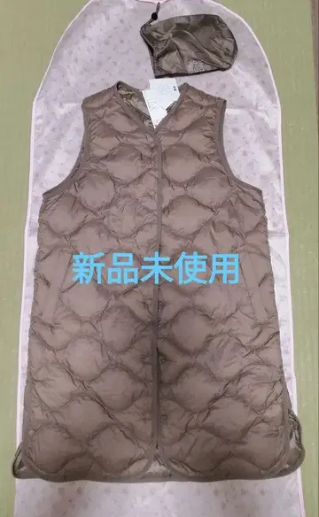 택 포함 미사용 새상품 UNIQLO 울트라 라이트 다운 롱 베스트 M
