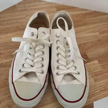 ALL STAR 컨버스 화이트 로우컷 스니커즈 5 27cm