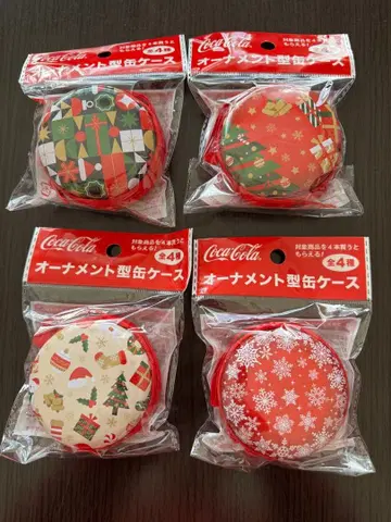 코카콜라 캔 케이스 4종 컴플리트 오너먼트형