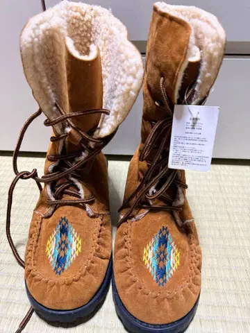 [ 새상품 미사용 ] 보아 안감 레이스업 부츠 겨울용