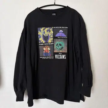 Disney Villains 블랙 긴팔 T셔츠 M