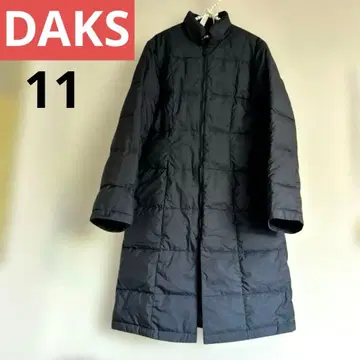 DAKS 롱 다운 코트 리버서블 블랙 11AR L 사이즈 일본제