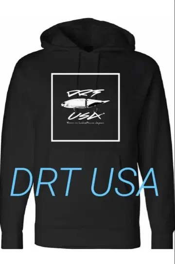 [ 미사용 새상품 ] DRT USA 블랙 후드티 M 사이즈