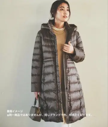 UNTITLED 다운 코트 롱 A라인 최고급 화이트 덕 다운