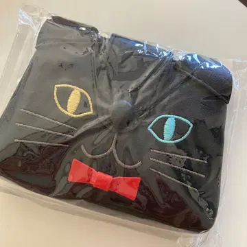 칼디 KALDI 검은 고양이 지갑 코인 케이스