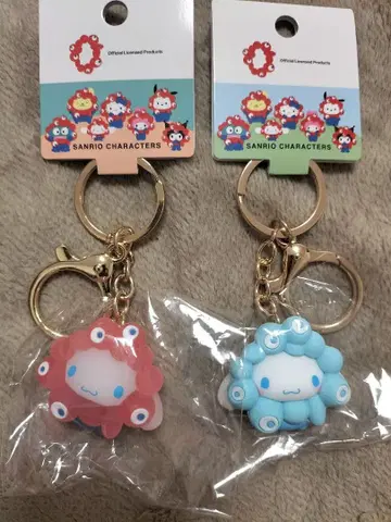 오사카 만박 미야쿠미야쿠 산리오 입체 마스코트 스트랩 키링