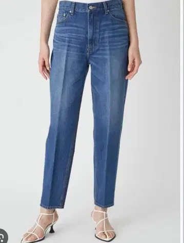 미라 오웬 맘 테이퍼드 데님 팬츠