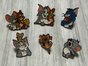 톰과 제리 핀 배지 6개 세트