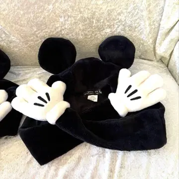 레어 도쿄 디즈니랜드 시대 미키 팬캡 머플러