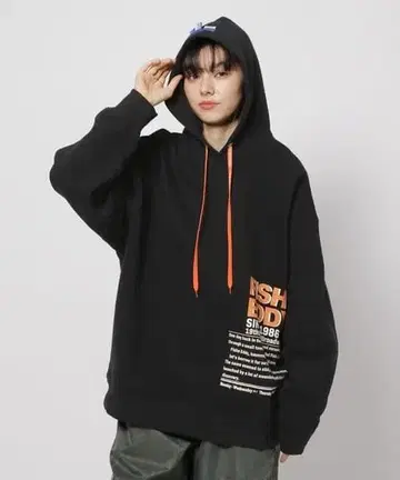 FISH'S EDDY 블랙 후드티