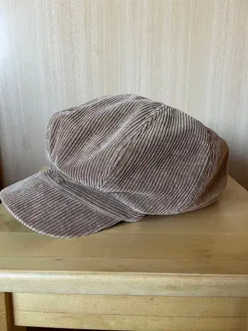 베이지 코듀로이 헌팅 캡