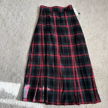 렙심 롤리스 파 타탄 체크 패턴 플리츠 스커트 M 사이즈 상당