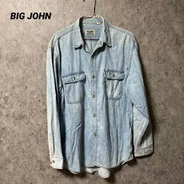 BIG JOHN 빅 존 데님 셔츠 워크 구제 의류 90s 00s