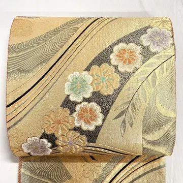 후쿠로 오비 후리소데 오비 꽃 무늬 유선 기모노 오비 011k