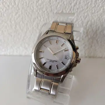 세이코 남성용 전파 솔라 비즈니스 포멀 신사 스테인리스