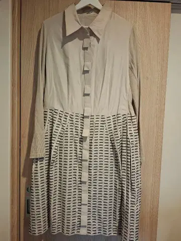 HIROKO BIS 버튼 달린 긴팔 원피스 히로코비스