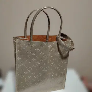 데일리 러셋 메탈릭 샴페인 골드 토트백