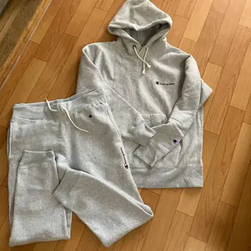 Champion 후드 부착 맨투맨 L 사이즈 스웨트 팬츠 L 세트