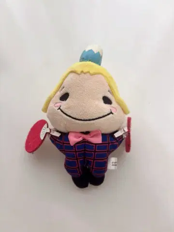 봉제 인형 캐릭터 체크 무늬