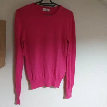 비아지오 블루 캐시미어 핑크 니트 긴팔 스웨터