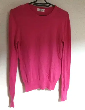 비아지오 블루 캐시미어 핑크 니트 긴팔 스웨터