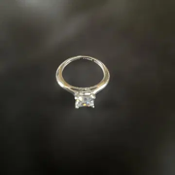 다이아 모니크 프린세스컷 실버 반지 9호