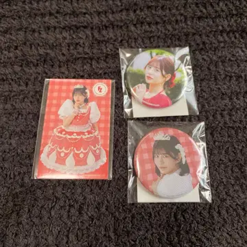 FRUITS ZIPPER 츠키아시 아마네 스티커 & 캔뱃지 세트