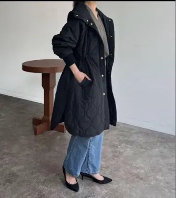 chez toi 셰트와 충전솜 퀼팅 코트