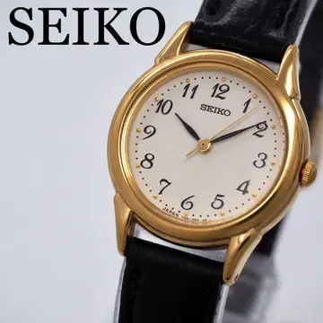 454 작동 [새상품급] SEIKO 여성용 시계 정품 밴딩 라운드 골드