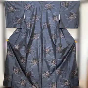그레이 계열 꽃무늬 오시마 명주