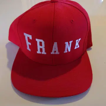 빨간색 FRANK 캡 스냅백