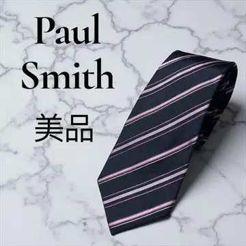 [ 새상품급 ] Paul Smith 폴스미스 넥타이 레지멘탈 네이비