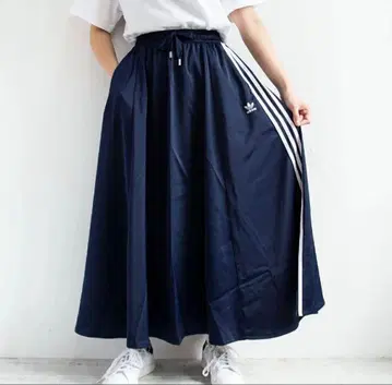 아디다스 오리지널 새틴 롱 스커트