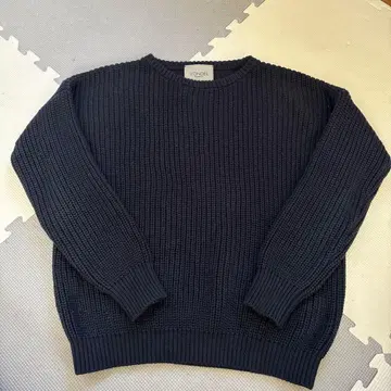 VONDEL 네이비 하찌 니트 긴팔