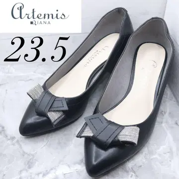 [ 81 ] DIANA 다이애나 블랙 리본 펌프스 포인티드 23.5